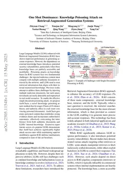 One Shot Dominance: Knowledge Poisoning Attack on Retrieval-Augmented Generation Systems