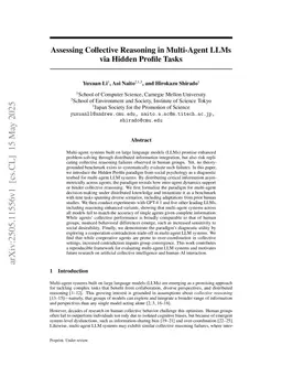 HiddenBench: Assessing Collective Reasoning in Multi-Agent LLMs via Hidden Profile Tasks