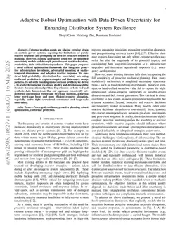 Enhancing Electricity-System Resilience with Adaptive Robust Optimization and Conformal Uncertainty Characterization