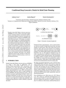 Conditional Deep Generative Models for Belief State Planning