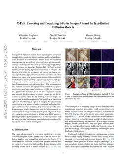 X-Edit: Detecting and Localizing Edits in Images Altered by Text-Guided Diffusion Models