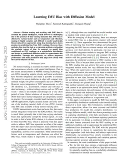 Learning IMU Bias with Diffusion Model
