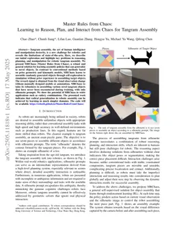 Master Rules from Chaos: Learning to Reason, Plan, and Interact from Chaos for Tangram Assembly