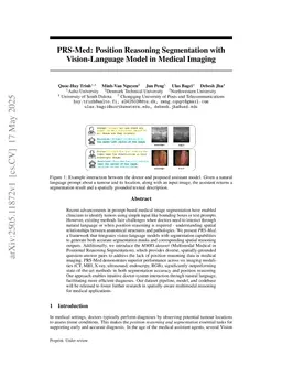 PRS-Med: Position Reasoning Segmentation with Vision-Language Model in Medical Imaging