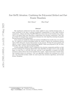 Fast RoPE Attention: Combining the Polynomial Method and Fast Fourier Transform