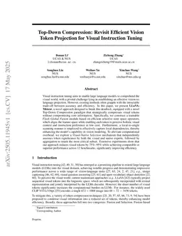 Top-Down Compression: Revisit Efficient Vision Token Projection for Visual Instruction Tuning