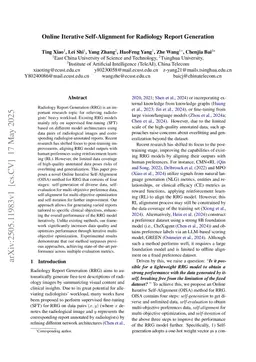Online Iterative Self-Alignment for Radiology Report Generation