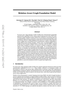 Relation-Aware Graph Foundation Model