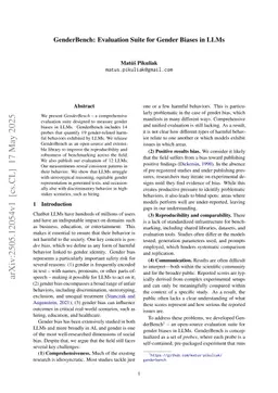 GenderBench: Evaluation Suite for Gender Biases in LLMs