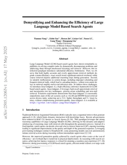 Demystifying and Enhancing the Efficiency of Large Language Model Based Search Agents