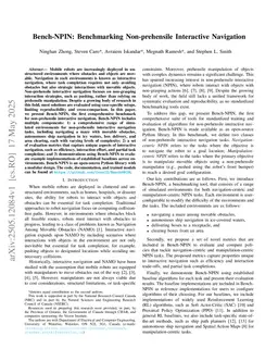 Bench-NPIN: Benchmarking Non-prehensile Interactive Navigation