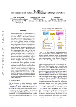 The AI Gap: How Socioeconomic Status Affects Language Technology Interactions