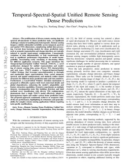 Spatial-Temporal-Spectral Unified Modeling for Remote Sensing Dense Prediction