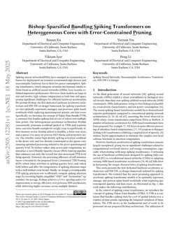 Bishop: Sparsified Bundling Spiking Transformers on Heterogeneous Cores with Error-Constrained Pruning
