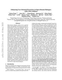 Enhancing User-Oriented Proactivity in Open-Domain Dialogues with Critic Guidance