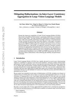 Mitigating Hallucinations via Inter-Layer Consistency Aggregation in Large Vision-Language Models