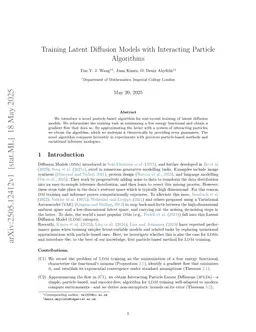 Training Latent Diffusion Models with Interacting Particle Algorithms