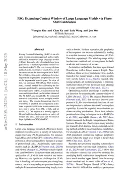 PSC: Extending Context Window of Large Language Models via Phase Shift Calibration