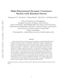 High-Dimensional Dynamic Covariance Models with Random Forests