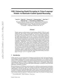 SSR: Enhancing Depth Perception in Vision-Language Models via Rationale-Guided Spatial Reasoning