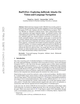 BadNAVer: Exploring Jailbreak Attacks On Vision-and-Language Navigation