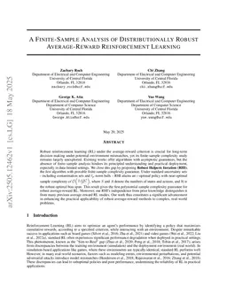Provably Sample-Efficient Robust Reinforcement Learning with Average Reward