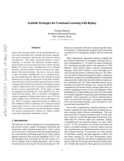 Scalable Strategies for Continual Learning with Replay