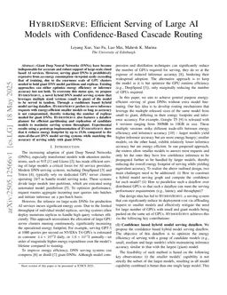 HybridServe: Efficient Serving of Large AI Models with Confidence-Based Cascade Routing