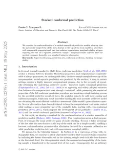 Stacked conformal prediction