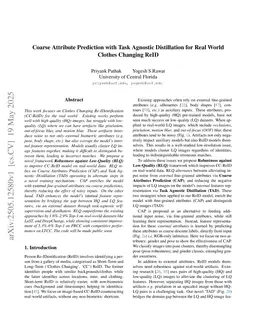 Coarse Attribute Prediction with Task Agnostic Distillation for Real World Clothes Changing ReID