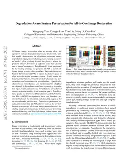 Degradation-Aware Feature Perturbation for All-in-One Image Restoration