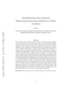 Multi-Resolution Haar Network: Enhancing human motion prediction via Haar transform