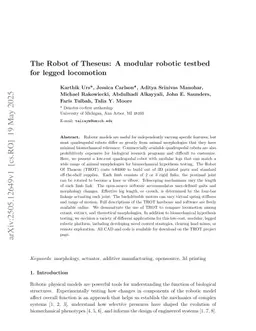 The Robot of Theseus: A modular robotic testbed for legged locomotion