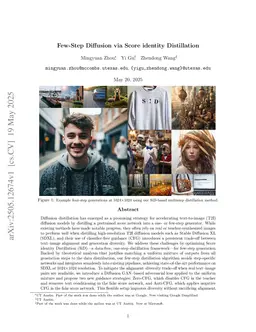 Few-Step Diffusion via Score identity Distillation