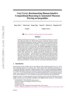 Ineq-Comp: Benchmarking Human-Intuitive Compositional Reasoning in Automated Theorem Proving on Inequalities