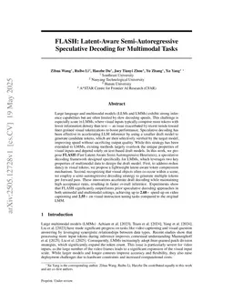 FLASH: Latent-Aware Semi-Autoregressive Speculative Decoding for Multimodal Tasks