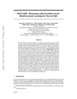 ReEx-SQL: Reasoning with Execution-Aware Reinforcement Learning for Text-to-SQL
