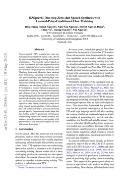 OZSpeech: One-step Zero-shot Speech Synthesis with Learned-Prior-Conditioned Flow Matching