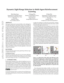 Dynamic Sight Range Selection in Multi-Agent Reinforcement Learning