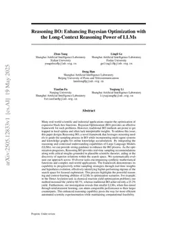 Reasoning BO: Enhancing Bayesian Optimization with Long-Context Reasoning Power of LLMs