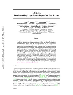 LEXam: Benchmarking Legal Reasoning on 340 Law Exams