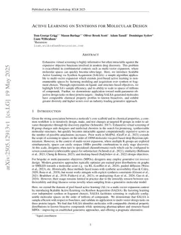 Active Learning on Synthons for Molecular Design