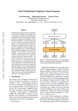 Neural Morphological Tagging for Nguni Languages