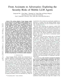 From Assistants to Adversaries: Exploring the Security Risks of Mobile LLM Agents