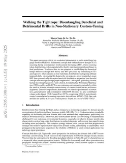 Walking the Tightrope: Disentangling Beneficial and Detrimental Drifts in Non-Stationary Custom-Tuning