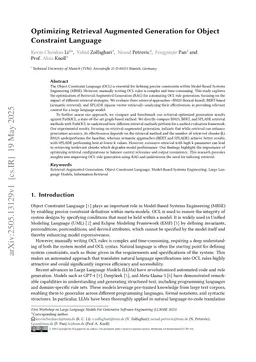 Optimizing Retrieval Augmented Generation for Object Constraint Language