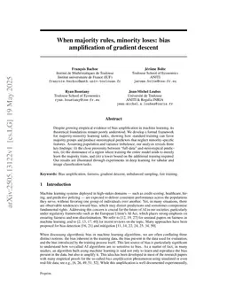 When majority rules, minority loses: bias amplification of gradient descent