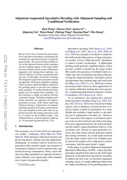 Alignment-Augmented Speculative Decoding with Alignment Sampling and Conditional Verification