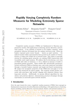 Rapidly Varying Completely Random Measures for Modeling Extremely Sparse Networks