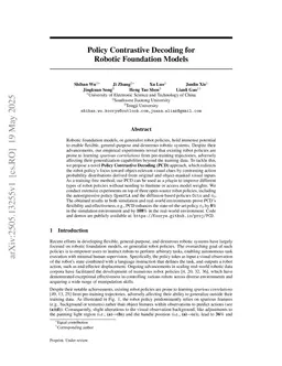 Policy Contrastive Decoding for Robotic Foundation Models